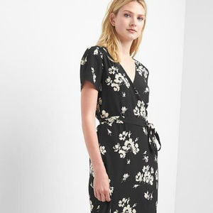 GAP Floral Wrap Midi Dress - S